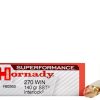 Hornady Superformance SST Ammunition 270 Winchester 140 Grain SST InterLock Box of 20
