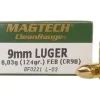 Magtech Clean Range Ammunition 9mm Luger 124 Grain Encapsulated