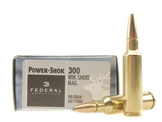 Federal Power-Shok Ammunition 300 Winchester Short Magnum (WSM) 180 Grain Soft Point Box of 20