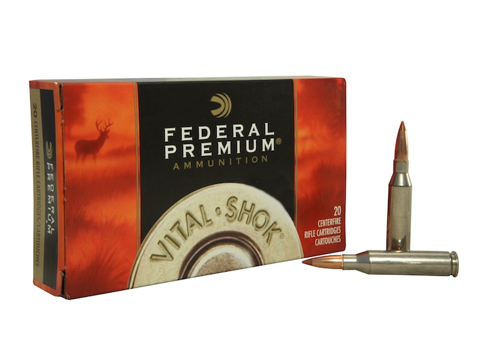 Federal Premium Vital-Shok Ammunition 260 Remington 120 Grain Nosler Ballistic Tip Box of 20