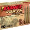Barnes VOR-TX Safari Ammunition 458 Winchester Magnum 450 Grain Banded Solid Round Nose Box of 20