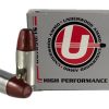Underwood Ammunition 9mm Luger +P 147 Grain Hard Cast Flat Nose Box of 20