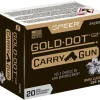 Speer Gold Dot Carry Gun Ammunition 9mm Luger 135 Grain Gold Dot G2 Box of 20