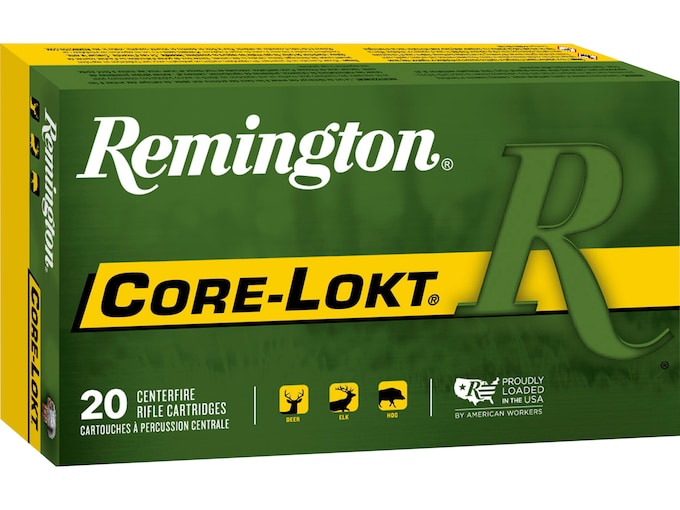 Remington Core-Lokt Ammunition 30-06 Springfield 180 Grain Core-Lokt Soft Point Box of 20