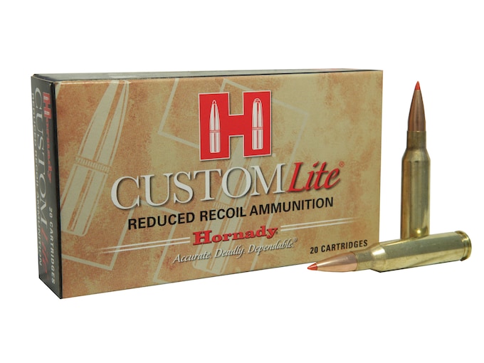 Hornady Custom Lite Ammunition 7mm-08 Remington 120 Grain SST Box of 20
