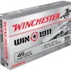 Winchester Win1911 Ammunition 45 ACP 230 Grain Full Metal Jacket
