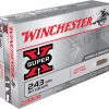 Winchester Super-X Ammunition 243 Winchester 80 Grain Pointed Soft Point Box of 20