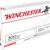 Winchester USA Ammunition 300 AAC Blackout Subsonic 200 Grain Open Tip Range Box of 20