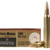 Federal Premium Gold Medal Ammunition 300 Winchester Magnum 190 Grain Sierra MatchKing Hollow Point Boat Tail Box of 20
