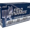 Fiocchi Field Dynamics Ammunition 223 Remington 55 Grain Pointed Soft Point
