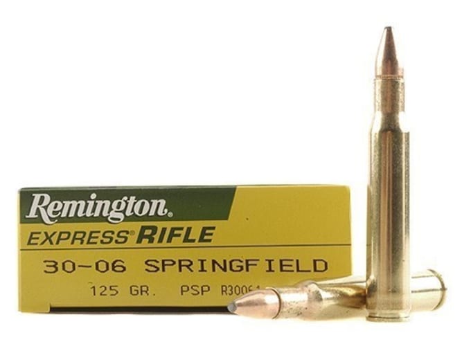 Remington Core-Lokt Ammunition 30-06 Springfield 125 Grain Pointed Soft Point Box of 20