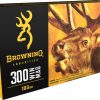 Browning BXC Controlled Expansion Ammunition 300 Winchester Magnum 185 Grain Terminal Tip Box of 20