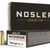 Nosler Match Grade Ammunition 9mm Luger 115 Grain Jacketed Hollow Point