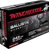 Winchester Ballistic Silvertip Ammunition 243 Winchester 95 Grain Rapid Controlled Expansion Polymer Tip Box of 20
