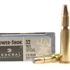 Federal Power-Shok Ammunition 32 Winchester Special 170 Grain Soft Point Flat Nose Box of 20