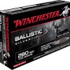 Winchester Ballistic Silvertip Ammunition 280 Remington 140 Grain Rapid Controlled Expansion Polymer Tip Box of 20