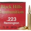 Black Hills Ammunition 223 Remington 75 Grain Match Hollow Point