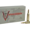 Nosler Varmageddon Ammunition 17 Remington 20 Grain Hollow Point Flat Base Box of 20