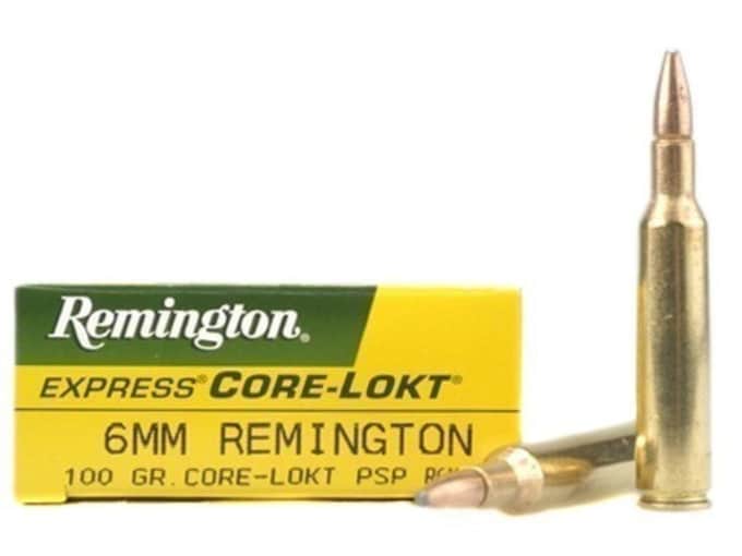 Remington Core-Lokt Ammunition 6mm Remington 100 Grain Pointed Soft Point Box of 20