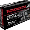 Winchester Super Clean NT Ammunition 9mm Luger 105 Grain Jacketed Flat Point