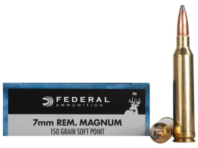 Federal Power-Shok Ammunition 7mm Remington Magnum 150 Grain Soft Point Box of 20