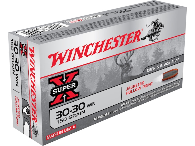Winchester Super-X Ammunition 30-30 Winchester 150 Grain Hollow Point Box of 20