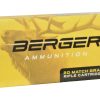 Berger Match Grade Ammunition 300 Winchester Magnum 185 Grain Classic Hunter Box of 20