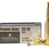 Federal Power-Shok Ammunition 30-30 Winchester 150 Grain Soft Point Flat Nose Box of 20