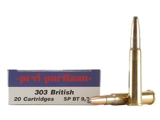 Prvi Partizan Ammunition 303 British 150 Grain Soft Point Box of 20