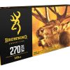 Browning BXC Controlled Expansion Ammunition 270 Winchester Short Magnum (WSM) 145 Grain Terminal Tip Box of 20
