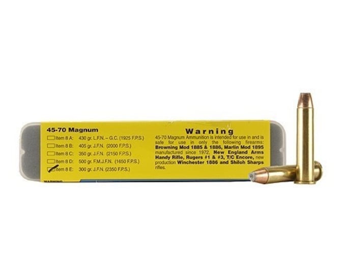 Buffalo Bore Ammunition 45-70 Government 300 Grain Jacketed Hollow Point Box of 20