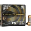 Federal Premium Personal Defense Ammunition 45 ACP +P 230 Grain HST Jacketed Hollow Point Box of 20