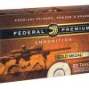 Federal Premium Gold Medal Berger Ammunition 6.5 Grendel 130 Grain Berger Hybrid Open Tip Match