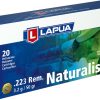 Lapua Naturalis Ammunition 223 Remington 50 Grain Hollow Point Lead Free Box of 20