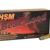 HSM Bear Ammunition 45-70 Government +P 430 Grain Lead Round Nose Flat Point Gas Check Box of 20