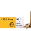 Sellier & Bellot Ammunition 22-250 Remington 55 Grain Sierra GameKing Spitzer Boat Tail Box of 20