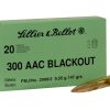 Sellier & Bellot Ammunition 300 AAC Blackout 147 Grain Full Metal Jacket
