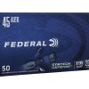Federal Syntech Defense Ammunition 45 ACP 205 Grain Synthetic Jacket Segmented Hollow Point