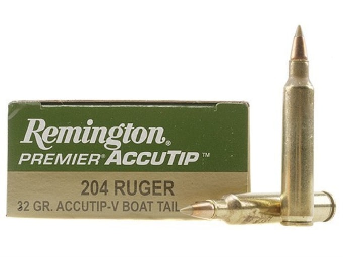 Remington Premier Varmint Ammunition 204 Ruger 32 Grain AccuTip Box of 20