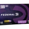 Federal Syntech Training Match Ammunition 9mm Luger 124 Grain Total Synthetic Jacket