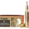 Federal Premium Varmint Ammunition 243 Winchester 55 Grain Nosler Ballistic Tip Box of 20