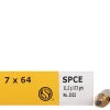 Sellier & Bellot Ammunition 7x64mm Brenneke 173 Grain Soft Point Cutting Edge Box of 20