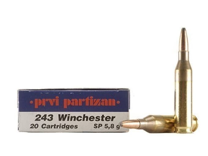 Prvi Partizan Ammunition 243 Winchester 90 Grain Soft Point Box of 20