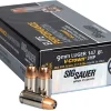 Sig Sauer Elite Performance Ammunition 9mm Luger 147 Grain V-Crown Jacketed Hollow Point