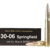 Black Hills Gold Ammunition 30-06 Springfield 168 Grain Hornady Match Hollow Point Boat Tail Box of 20