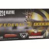 Federal Premium Ammunition 224 Valkyrie 81 Grain Swift Scirocco II Box of 20