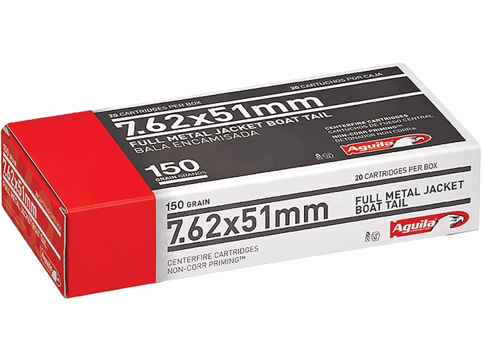 Aguila Ammunition 7.62x51mm NATO 150 Grain Full Metal Jacket