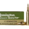 Remington Premier Varmint Ammunition 17 Remington 20 Grain AccuTip