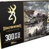 Browning Long Range Pro Match Ammunition 300 Winchester Magnum 195 Grain Sierra MatchKing Hollow Point Boat Tail Box of 20