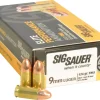 Sig Sauer Elite Performance Ammunition 9mm Luger 124 Grain Full Metal Jacket